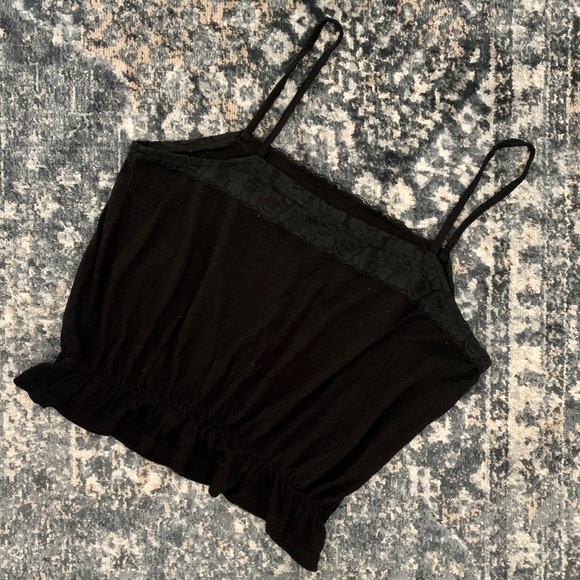 Free People Cropped Black Top - Picture 7 of 7
